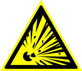 W02 взрывоопасно (пленка, сторона 200 мм) - Знаки безопасности - Предупреждающие знаки - Интернет магазин - все для техники безопасности, охраны труда, пожарной безопасности - стенды, дорожные знаки, плакаты. Доставка по России